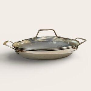 Princess House Heritage Culinario Series 13” Oval Stainless Steel Cookware